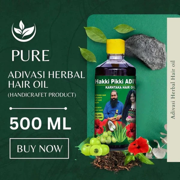 HAKKI PIKKI ADIVASI HERBAL HAIR OIL