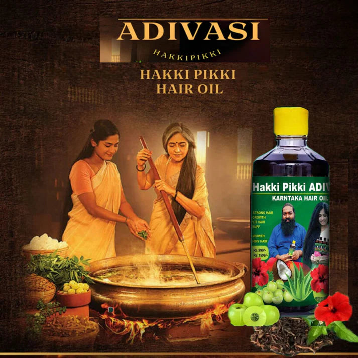 HAKKI PIKKI ADIVASI HERBAL HAIR OIL