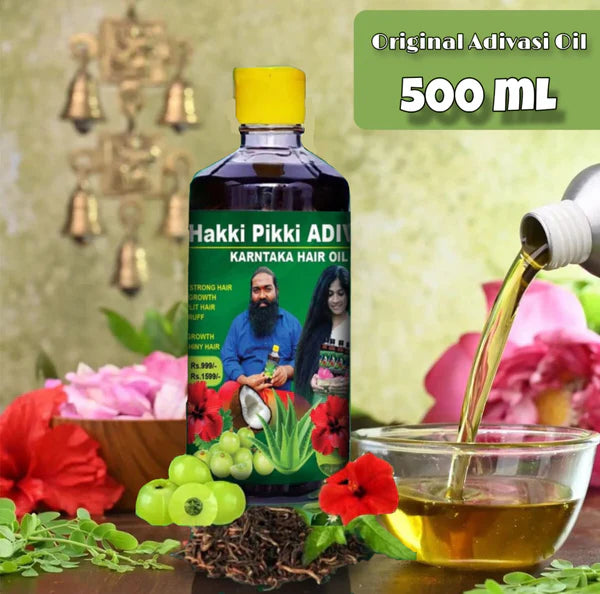 HAKKI PIKKI ADIVASI HERBAL HAIR OIL