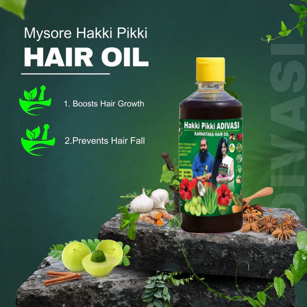 HAKKI PIKKI ADIVASI HERBAL HAIR OIL